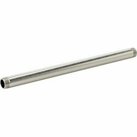BSC PREFERRED Standard-Wall 304/304L Stainless Steel Pipe Threaded on Both Ends 3/4 Pipe Size 16 Long 4813K192